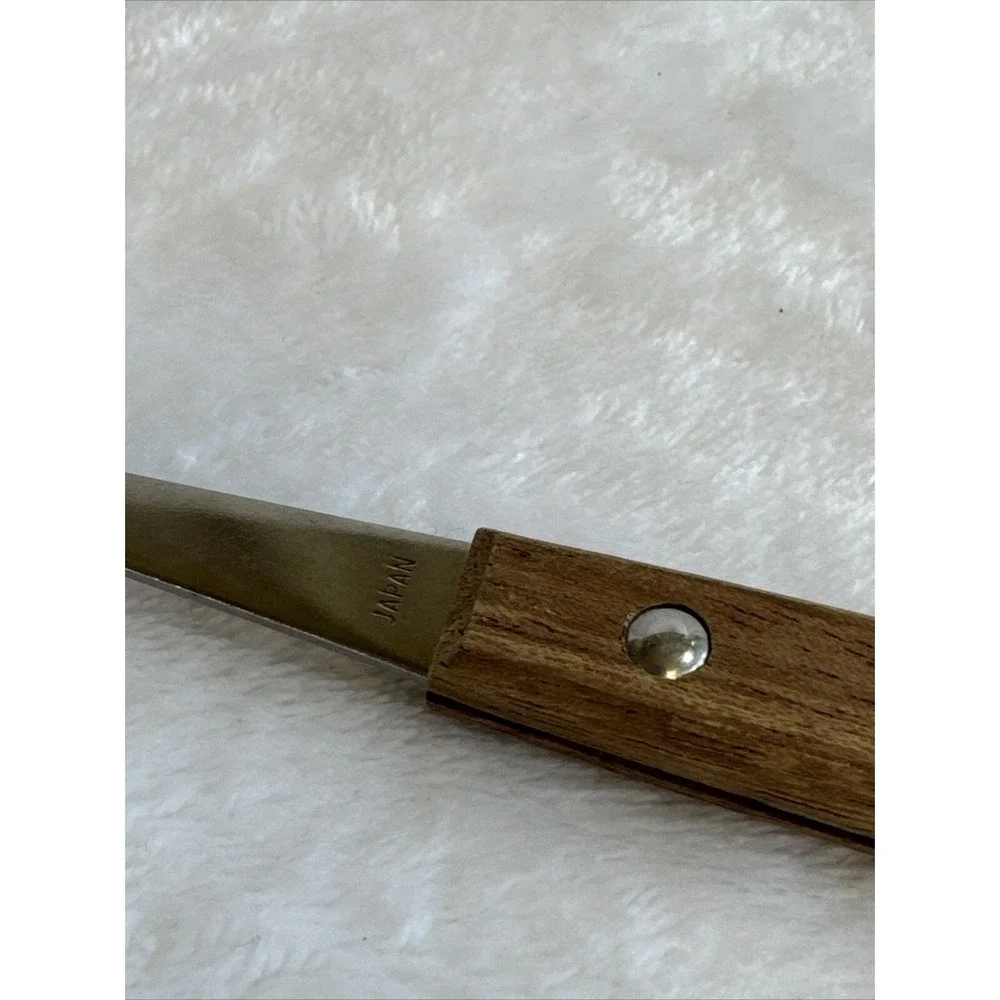 Vintage wood handle melon‎ fruit scoop 8